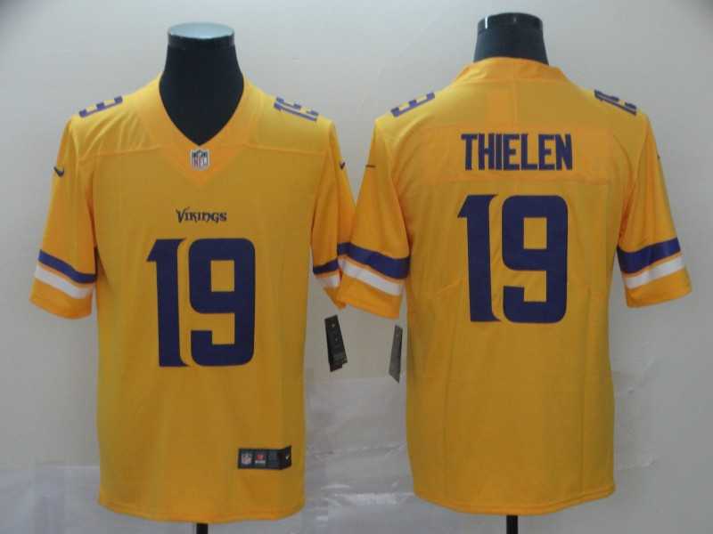 Nike Vikings 19 Adam Thielen Gold Inverted Legend Limited Jersey,We sell and wholesale Nike Vikings 19 Adam Thielen Gold Inverted Legend Limited Jersey on line form chian!